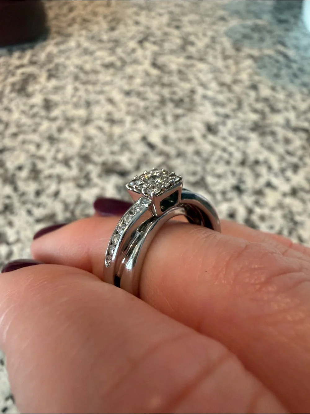 Sterling Silver Engagement Ring